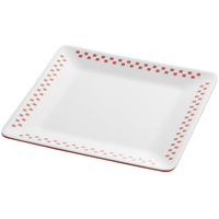 エンテック スクエアプレート 20 赤 2TONE FC73276-CH-12R