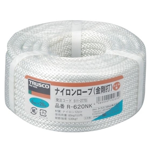 トラスコ中山 ナイロンロープ 金剛打 線径6mm×長さ20m FC796GT-5112770-イメージ1