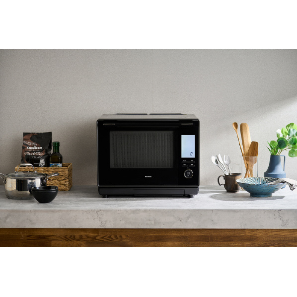 アイリスオーヤマ コンベクションスチームオーブンレンジ MS-F3003-B 0cm