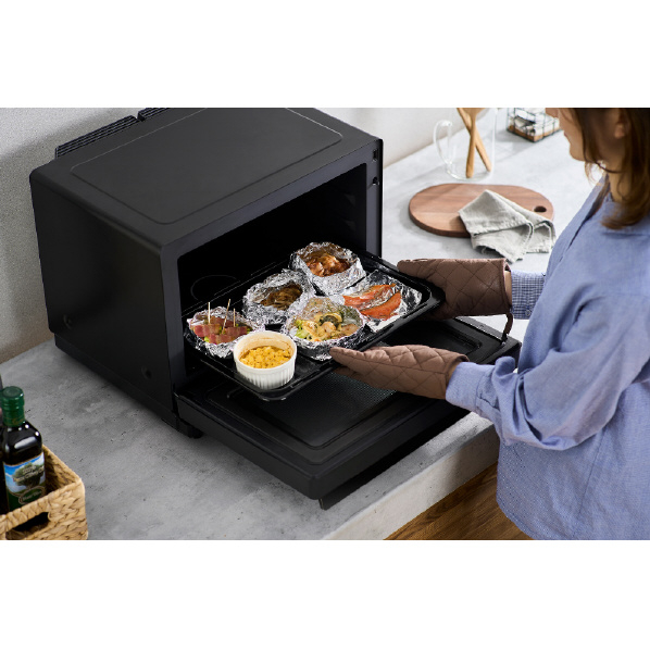 アイリスオーヤマ コンベクションスチームオーブンレンジ MS-F3003-B 0cm