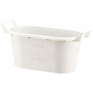 大和プラスチック グロウコンテナ オーバル33型 ホワイト FCP2428-4903266729240-イメージ1