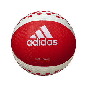 ａｄｉｄａｓ ソフトバレーボール 赤×白 FCJ027D-AVSRW-イメージ1