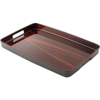 アサヒ興洋 長手盆 平安片面杢 すべり止め 42cm FCC1856