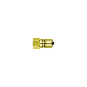 日東 ＳＰカプラ　タイプＡプラグ　真ちゅう製　ニトリルゴムＮＢＲ（ＳＧ）　 相手側取付サイズＲ１／４（０７８８８） BSBM 2P-A-イメージ1