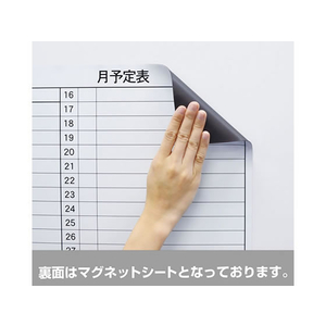 マグエックス マグネットスケジュールボードシート 月間特大 F330576-MSVP-90120M-イメージ6