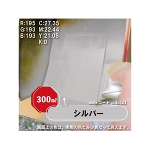 カンペハピオ 油性シリコンラッカースプレー シルバー 300ml FCB068N-イメージ3