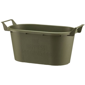 大和プラスチック グロウコンテナ オーバル43型 グリーン FCP2429-4903266729288-イメージ1