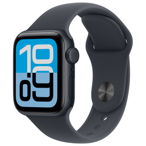 Apple Apple Watch SE 3(GPS + Cellularモデル)- 40mm Apple Watch SE 3 ミッドナイトアルミニウムケースとミッドナイトスポーツバンド - S/M MEP94J/A-イメージ1