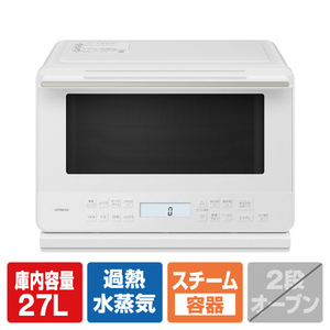日立 過熱水蒸気オーブンレンジ ヘルシーシェフ ホワイト MRO-S7E-W-イメージ1