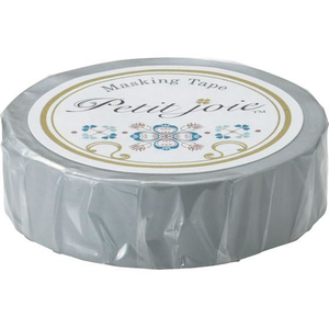 ニチバン Petit joie マスキングテープ グレー 15mm×18m FCF582T-PJMT-15S079-イメージ1