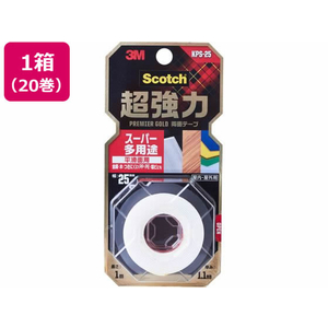 3M スコッチ 超強力両面テープ プレミアゴールド 25mm×1m 20巻 F179949-KPS-25-イメージ1