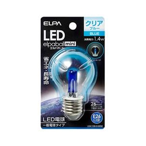 エルパ LED電球 E26口金 (7．2W装飾電球タイプ) 青色 elpaball mini 青 LDA1CB-G-G558-イメージ1