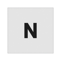 アイマーク ステンシル N 文字サイズ50×40mm FC496JB-8186066