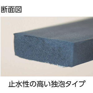 トラスコ ＥＰＤＭ高機能スキマテープ シャッター用 ５０Ｘ２０ｍｍＸ３． TRUSCO EPDM高機能スキマテープ(シャッター用) TSKM-3552-イメージ2