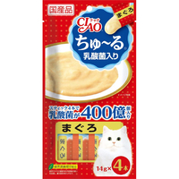 いなばペットフード チャオちゅーる 乳酸菌入り まぐろ 14g×4 ﾁﾔｵﾁﾕ-ﾙﾆﾕｳｻﾝｷﾝﾏｸﾞﾛ14GX4ﾎﾝ