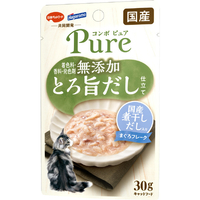 日本ペットフード コンボ ピュア キャット パウチ まぐろ・国産煮干しだし入り 30g ﾋﾟﾕｱｷﾔﾂﾄﾊﾟｳﾁﾏｸﾞﾛﾆﾎﾞｼ30G
