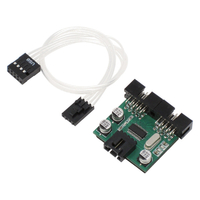 アイネックス USB2．0ヘッダー 2分配ハブ HUB-06A