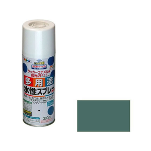 アサヒペン 水性多用途スプレー 300ml オールドグリーン FC030NS-イメージ1