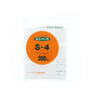 生産日本社（セイニチ） ユニパック 55×40×0.04mm 300枚 F837252-S-4-イメージ1