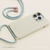 PHONECKLACE iPhone 14 Pro用ストラップホール付きシリコンケース ラベンダー PN23890I14PLV-イメージ15