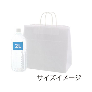シモジマ 紙袋 25チャームバッグ 34-1 底ボール入 晒白無地 25枚 FCN4316-003269915-イメージ5