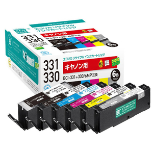 エコリカ BCI-331+330/6MP互換リサイクルインクカートリッジ 6色パック ECI-C331-6P エコリカ BCI-331+330/6MP互換リサイクルインクカートリッジ 6色パック ECI-C331-6P