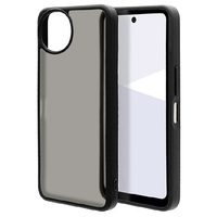 ラスタバナナ AQUOS wish5用ハイブリッドケース TPU×PC ブラック＊フロストブラック 8824AW5HPFBK