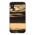Man & Wood iPhone XS Max用天然木ケース White Ebony I13890I65