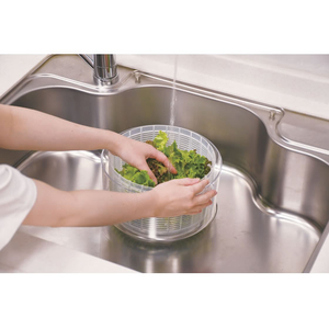 パール金属 ガジェコン ワンプッシュ 野菜水切り器 4.2L FCJ881D-CC-1152-イメージ5