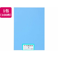 大王製紙 再生色画用紙 4ツ切 100枚 イルカ FC104YN