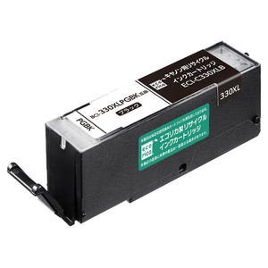 エコリカ BCI-330XLPGBK互換リサイクルインクカートリッジ ブラック(顔料) ECI-C330XLB-イメージ1