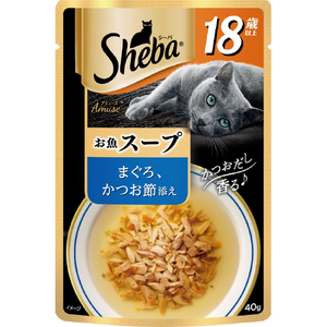 マースジャパンリミテッド シーバ アミューズ 18歳以上 お魚スープ まぐろ、かつお節添え(40g) SAMﾏｸﾞﾛｶﾂｵﾌﾞｼ18ｻｲ40G-イメージ1