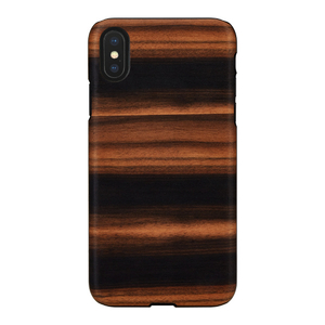 Man & Wood iPhone XS Max用天然木ケース Ebony I13892I65-イメージ1