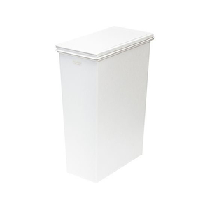 天馬 スリム ゴミ箱 45L フタ付き ワンタッチ開閉 大容量 ホワイト FCE449W-ELP-SP45PUSH-イメージ1