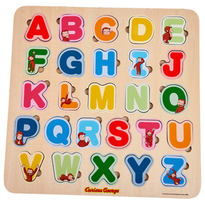 ヴィットハート おさるのジョージ 木製アルファベットバズル ｼﾞﾖ-ｼﾞﾓｸｾｲｱﾙﾌｱﾍﾞﾂﾄﾊﾟｽﾞﾙ-イメージ1