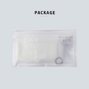 PHONECKLACE iPhone 14 Plus用チェーンショルダーストラップ付きクリアケース シルバー PN23892I14MSV-イメージ19