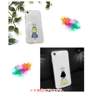AKAN iPhone SE(第3世代)/SE(第2世代)用クリアケース ファンタジー アリス AK18892I9-イメージ12