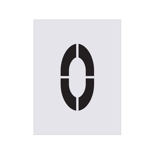 アイマーク ステンシル 0 文字サイズ250×125mm FC950JB-4341597-イメージ1