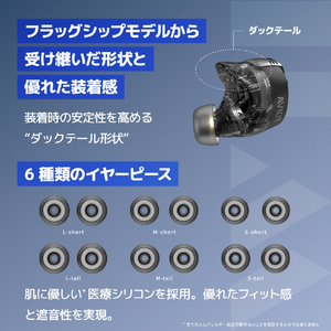 AVIOT AVIOT トゥルーワイヤレスイヤホン ダークシルバー TE-W2-SL-イメージ14