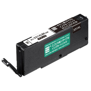 エコリカ BCI-331XLBK互換リサイクルインクカートリッジ ブラック(染料) ECI-C331XLB-イメージ1
