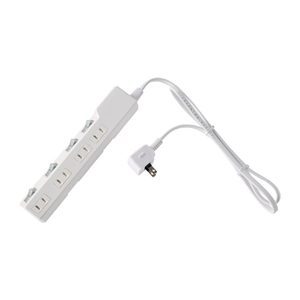 エルパ 耐雷電源タップ4個口1m ブレーカー付き ホワイト WLK-R41BW-イメージ8