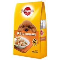 マースジャパンリミテッド ペディグリー　成犬用　チキン＆緑黄色野菜　70g×3袋 P116PEDﾊﾟｳﾁﾁｷﾝﾔｻｲ3P