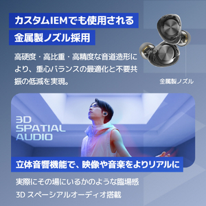 AVIOT AVIOT トゥルーワイヤレスイヤホン ドーンネイビー TE-W2-NV-イメージ11