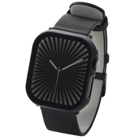 エレコム Apple Watch Series 10(42mm)用フルカバーケース プレミアムガラス/反射防止 ブラック AW-24BFCGMBK