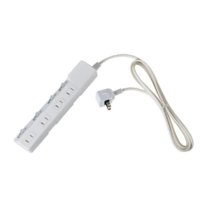 エルパ 耐雷電源タップ4個口2m ブレーカー付き ホワイト WLK-R42BW-イメージ8