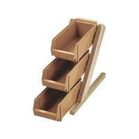 江部松商事 オーガナイザー 3段1列 3ヶ入 クリア FC169KY-0101330