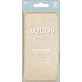エアージェイ AQUOS sense9用シャイニー手帳型ケース シャンパンゴールド AC-AQS9 SHY SG