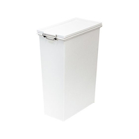天馬 スリム ゴミ箱 45L 防臭 フタ パッキン付 大容量 ホワイト FCE450W-ELP-SP45DEO