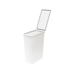 天馬 スリム ゴミ箱 45L 防臭 フタ パッキン付 大容量 ホワイト FCE450W-ELP-SP45DEO-イメージ2