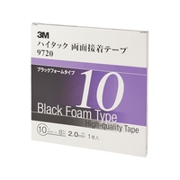 3M ハイタック両面接着テープ 9720 10mmX8m 黒 1巻=1箱 9720 FC907XS-4753879